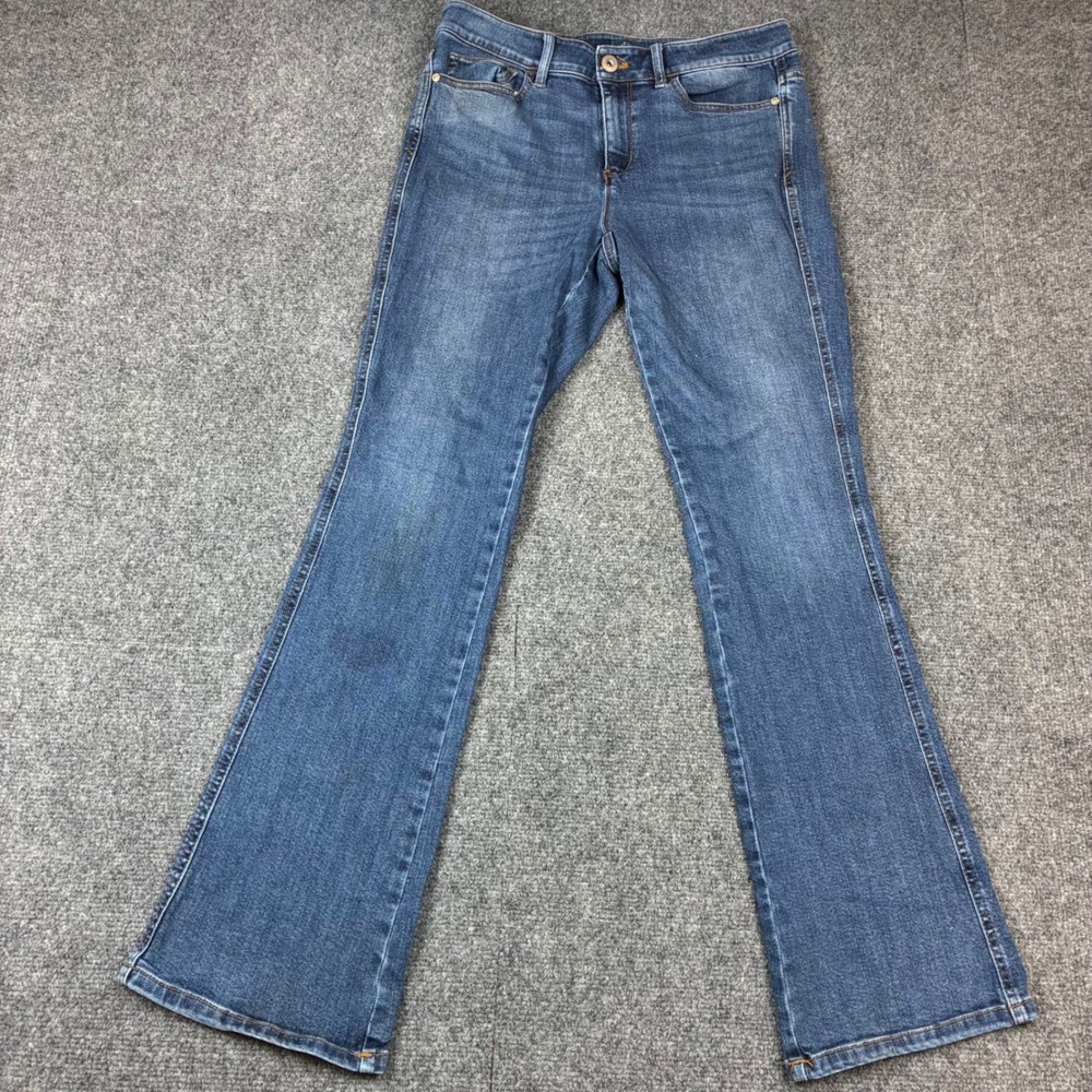 J. Jill Modern Slim Bootcut Jeans Womens 6R 30x30 Medium Wash Blue Denim Stretch